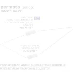 72176PD-Arrow Krümmer Husquarna 701 Supermoto 21-