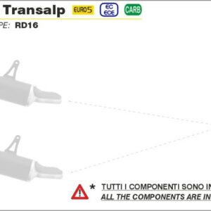 ARROW Krümmer HONDA XL 750 Transalp 23-