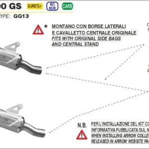 ARROW Krümmer Edelstahl BMW R 1300 GS 2024
