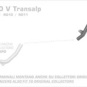 Arrow Race-Tech Titan Honda XL 650 V TRANSALP 00-0