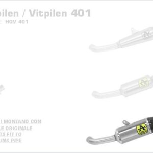 Arrow Indy Race Aluminium schwarz Husqvarna Svartpilen / Vitpilen 401 20-
