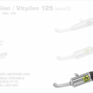 Arrow Indy Race Titan Husqvarna Svartpilen/Vitpilen 125 21-