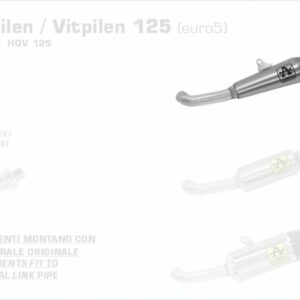 Arrow Pro-Race Edelstahl schwarz Husqvarna Svartpilen/Vitpilen 125 21-