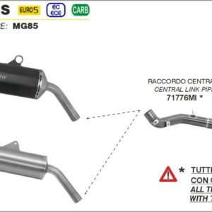 Arrow Maxi Race-Tech Aluminium schwarz BMW F 750/850 GS 21-23