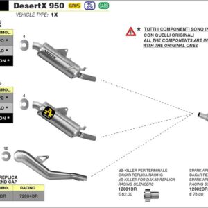 ARROW Indy Race EVO Titan Ducati Desert X 950 22-24