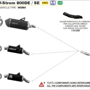 ARROW Indy-Race EVO Titan SUZUKI V-STROM 800 DE-SE 23-24