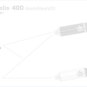 73020KZ-Arrow Verbindungsrohr mit Kat Peugeot Metropolis 400 17-21