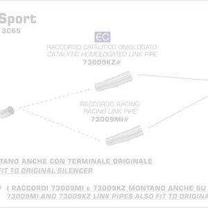 Arrow Race-Tech Aluminium schwarz", " BMW C 650 Sport