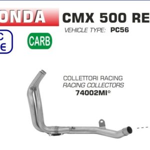 74002MI-Arrow Racing Krümmer für Honda CMX 500 Rebel 17-21