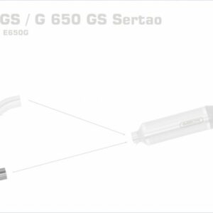 71453MI-Arrow Zwischenrohr für Originalkrümmer BMW G 650 GS Sertao 12-14