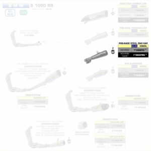 Arrow Pro-Race Edelstahl BMW S 1000 RR 17-18