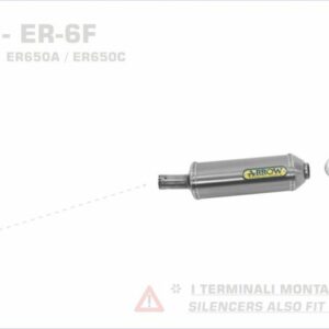 Arrow MaXi Race-Tech Approved aluminium Dark" silencer" Kawasaki Versys 650 07-1