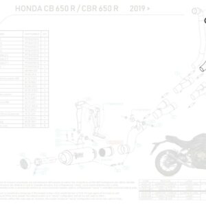 MIVV Krümmerrohr für Honda CB 650 R/CBR 650 R 19-21