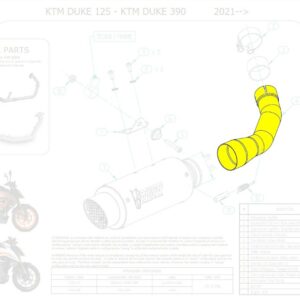 9773KT025S2P-MIVV Verbindungsrohr für für Kawasaki Z 900 20-