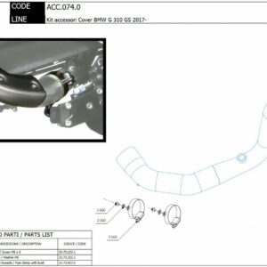ACC.074.0 - MIVV Hitzeschutz Halterung BMW G 310 GS