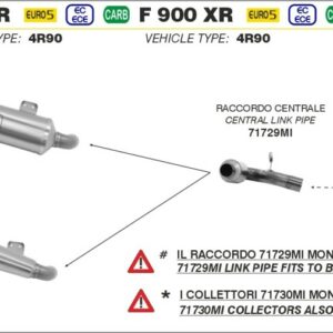 Arrow Verbindungsrohr BMW F 900 R/XR '20-21