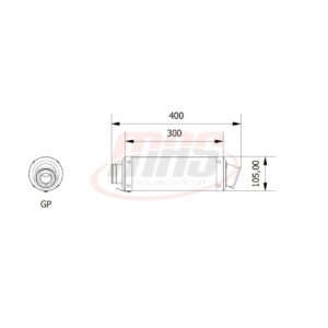 MIVV GP Edelstahl schwarz KTM RC 390 14-16