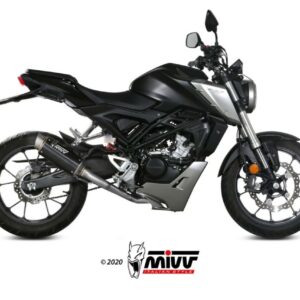MIVV GPPro Edelstahl schwarz Honda CB 125 R 18-20