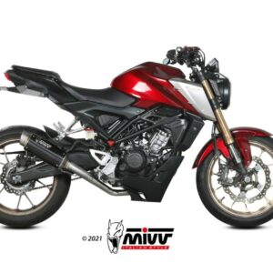 MIVV GPPro Edelstahl schwarz Komplettanlage Honda CB 125 R 21-22