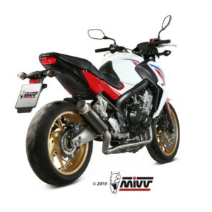 MIVV GPPro Edelstahl schwarz HONDA CB 650 F 14-18