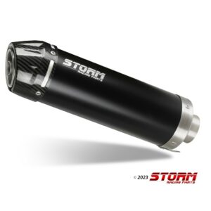 STORM by MIVV GP-C Edelstahl schwarz KAWASAKI NINJA 250 R 08-13