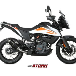 Storm by MIVV OVAL Edelstahl schwarz KTM 390 ADVENTURE 20 - 21