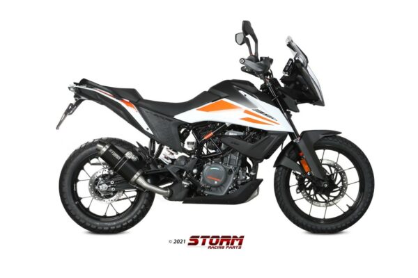 Storm by MIVV OVAL Edelstahl schwarz KTM 390 ADVENTURE 20 - 21
