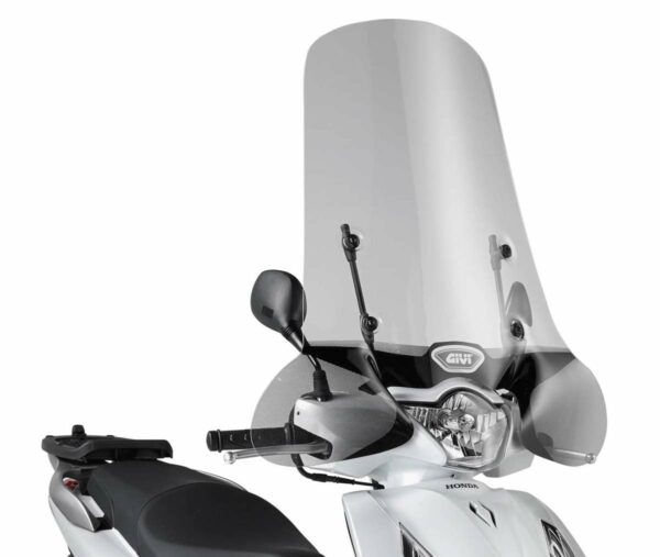 Windschild transparent, 720 mm hoch, 710 mm breit – ohne ABE