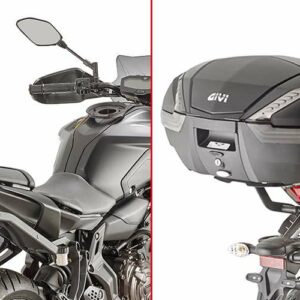 Topcase Träger für Monokey oder Monolock Koffer für Yamaha MT-07
