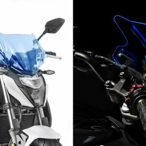 Windschild blau, 280x365 mm (HxB) ohne ABE - für verschiedene Modelle