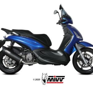 MIVV MOVER Edesltahl inkl. Kat schwarz PIAGGIO Beverly 350 17-20