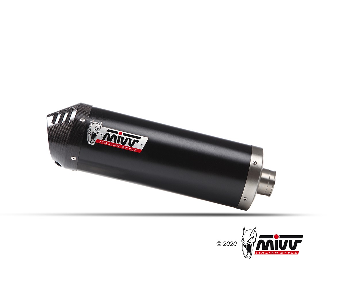 MIVV OVAL Edelstahl schwarz YAMAHA T-MAX 560 22-23
