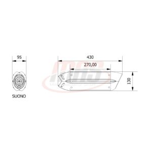 MIVV Suono Edelstahl schwarz Triumph Tiger 1050 Sport 13-16