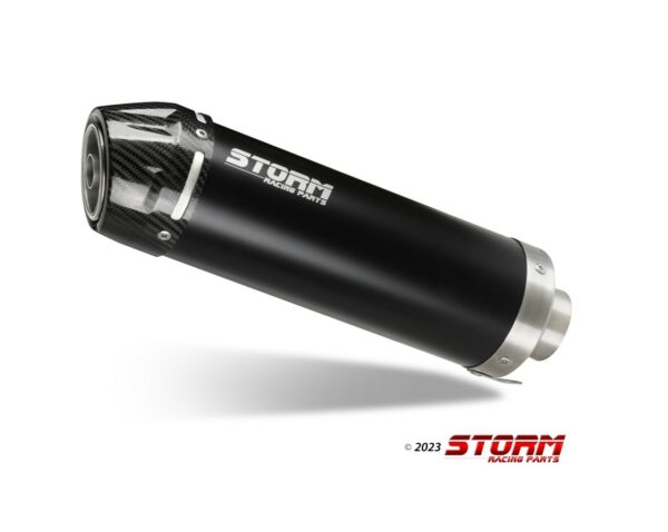 STORM by MIVV GP-C Edelstahl schwarz TRIUMPH SPEED TRIPLE 1 05-06