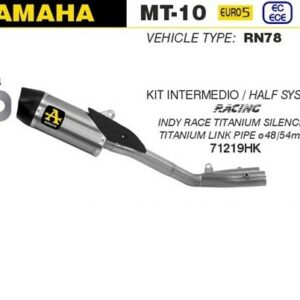 Arrow Indy-Race Titan inkl. Katersatzrohr Yamaha MT-10 2022