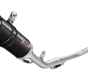 MIVV GP-C Edelstahl schwarz mit Carbonendkappe YAMAHA MT-125 2015 > 2019