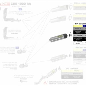 Arrow Indy-Race in Carbon Honda CBR 1000 RR 08-16