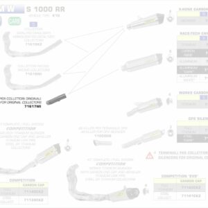 71617MI-Arrow Zwischenrohr BMW S 1000 RR 15-16