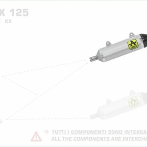 Arrow Thunder Aluminium APRILIA SX/RX 125 18-19/Malaguti XTM / XSM 125 19-20