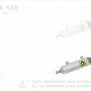 Arrow Thunder Aluminium APRILIA SX/RX 125 18-19/Malaguti XTM / XSM 125 19-20