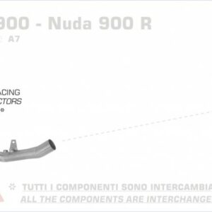 71458MI-Arrow Racing Krümmer Husqvarna Nuda 900 / Nuda 900 R 12-13