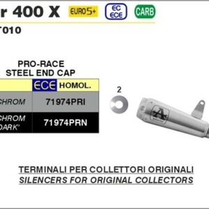 Arrow Pro-Race Edelstahl TRIUMPH SCRAMBLER 400X 2024
