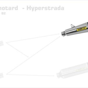 Arrow X-Kone silencer Ducati Hypermotard / Hyperstrada 16-18