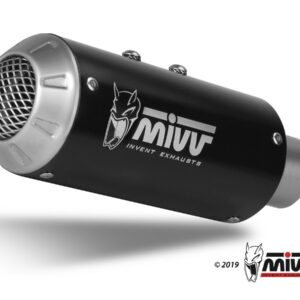 MIVV MK3 Edelstahl schwarz Kawasaki Ninja 125/Z 125 19-22