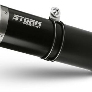 STORM BY MIVV Oval Edelstahl schwarz HONDA XL750 TRANSALP 23-