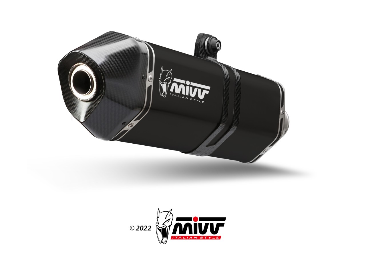 MIVV SPEED EDGE Edelstahl schwarz QJ MOTOR SRT 800 S-X-SX 24-